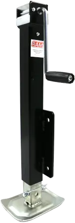 7K square Drop-Leg sidewind jack with foot and Weld-On bracket