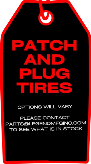 Patch and plug tires - Legend trailer part